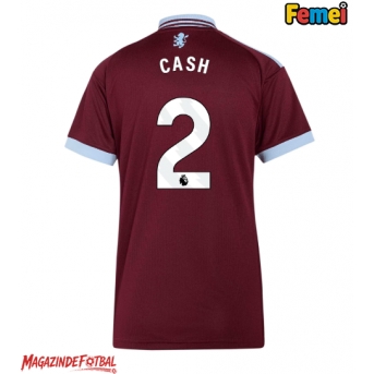Aston Villa Matty Cash #2 Tricou Fotbal Replică 2026-27 Femei Acasa